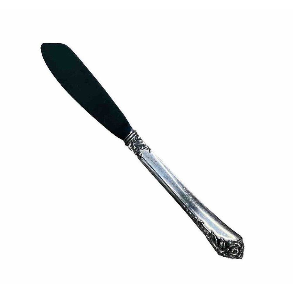 Oneida Sterling Handled Damask Rose Master Butter Knife Spreader